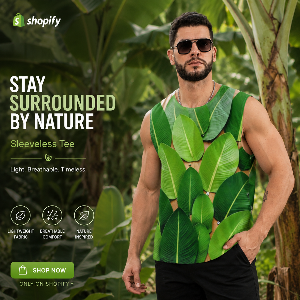 Men's All-Over-Print Sleeveless Tee – Nature Design | Wowshopy