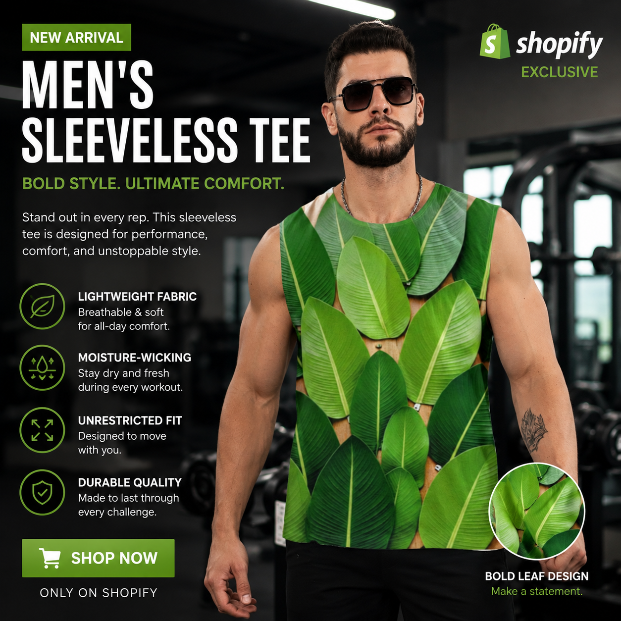 Men's All-Over-Print Sleeveless Tee – Nature Design | Wowshopy